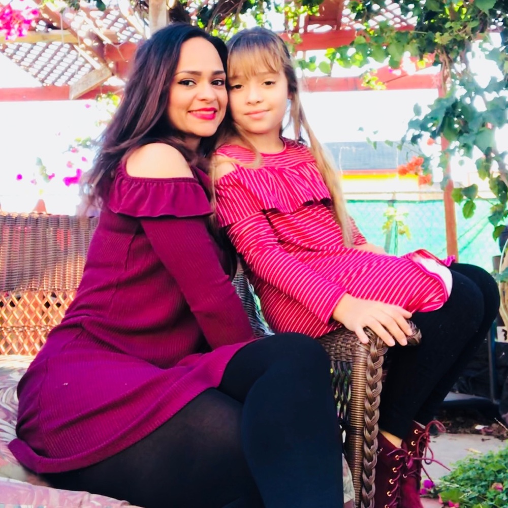 Mommy and me Burgundy dresses